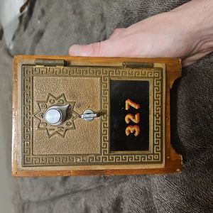 Vintage  US Post Office lock box piggy bank.